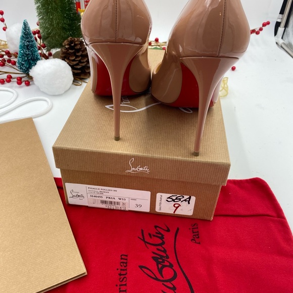 Women’s Christian Louboutin Pigalle Follies 100 size 39 made in Italy - Picture 8 of 10